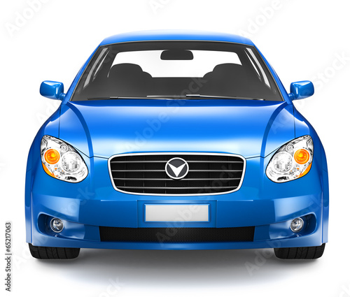 Blue Sedan Car © Rawpixel.com