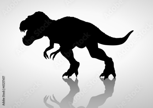 Silhouette illustration of a tyrannosaurus rex