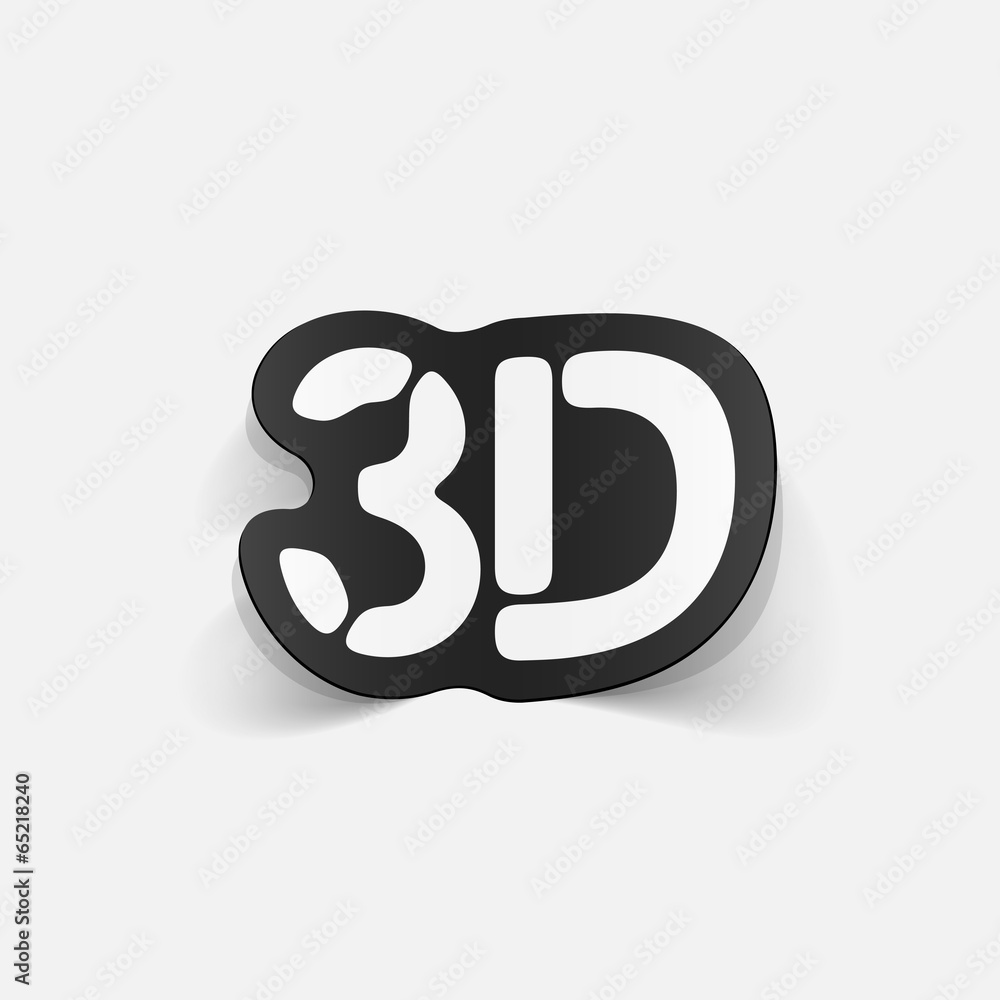 realistic design element: 3d