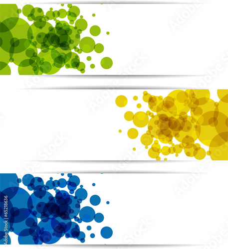Set banner bolle, cerchi