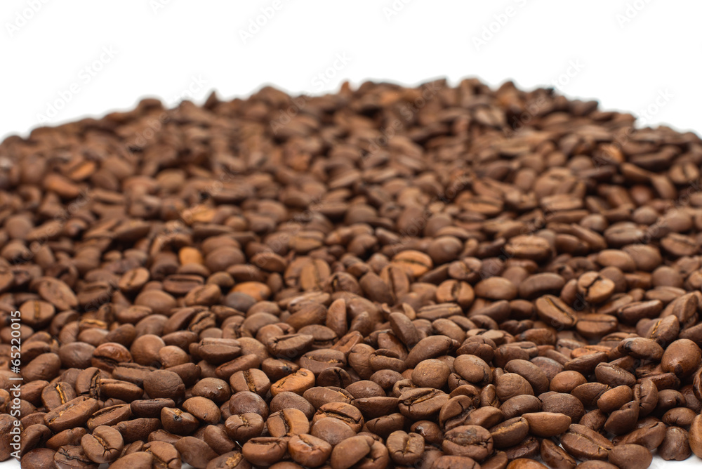 Fototapeta premium Coffee beans closeup background