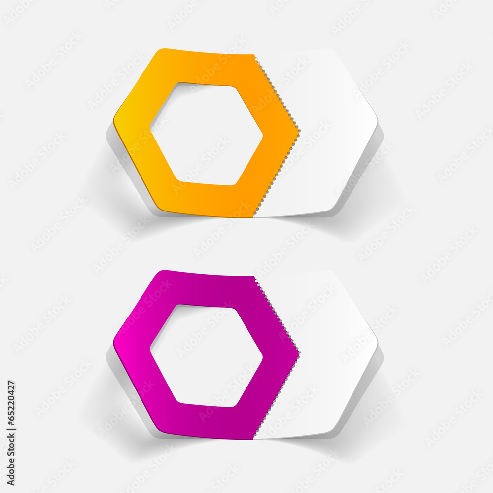 realistic design element: polygon realistic design element: polygon