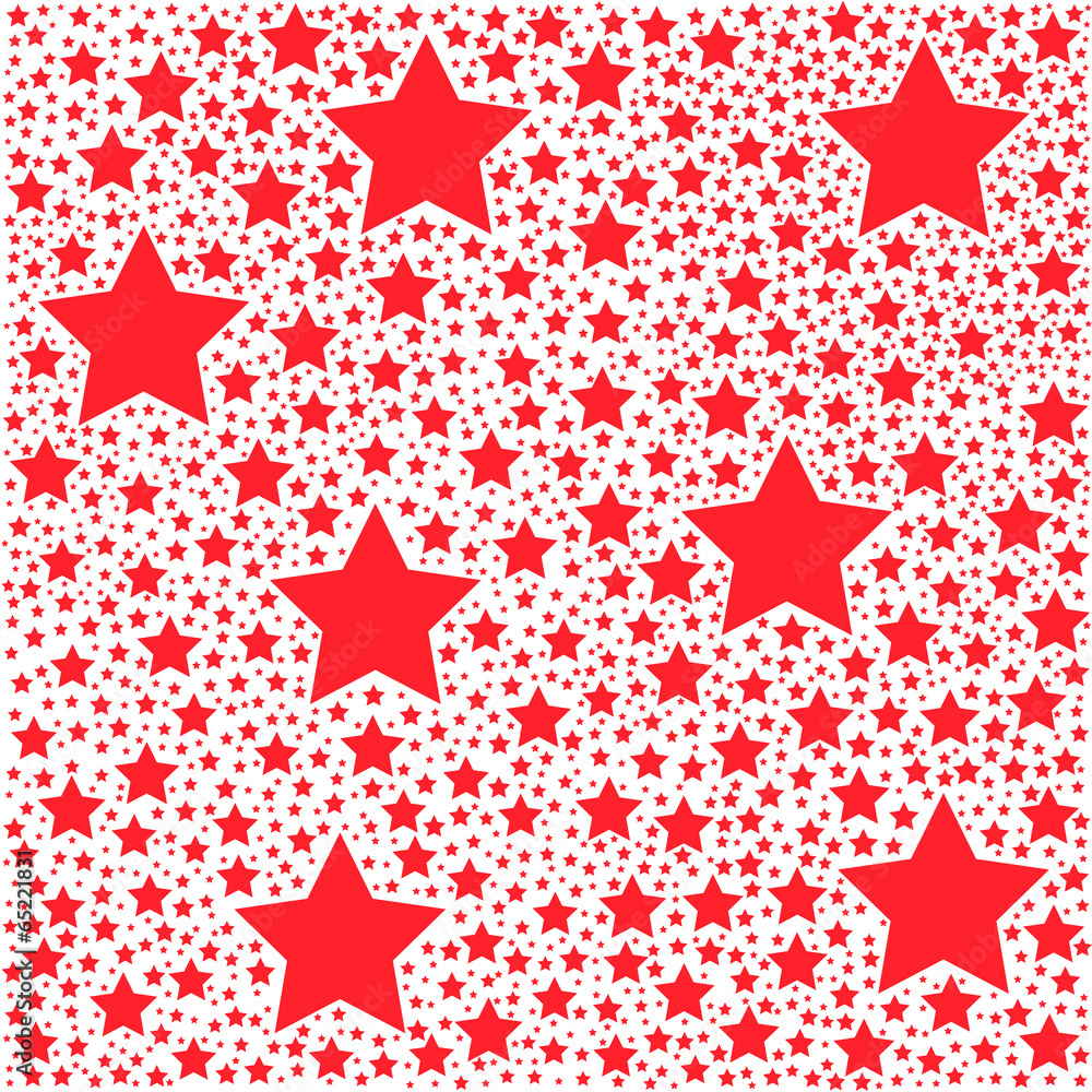 Red star vector background