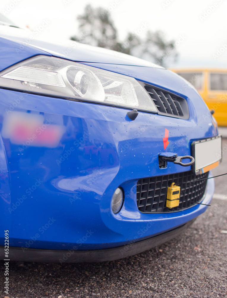 Obraz premium Sport car headlight