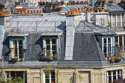 Photography paris roofs and cityview