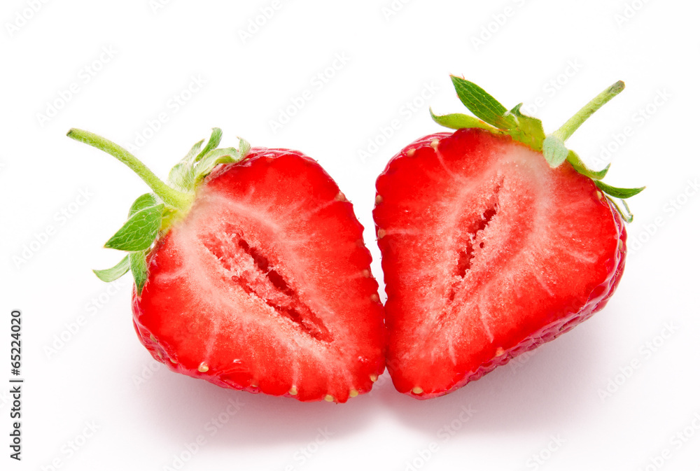 Perfect red ripe strawberry isolated Perfect red ripe strawberry isolated