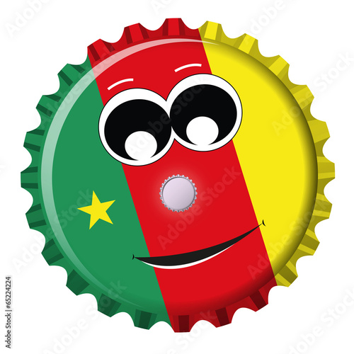 Kamerun Kronkorken Smiley