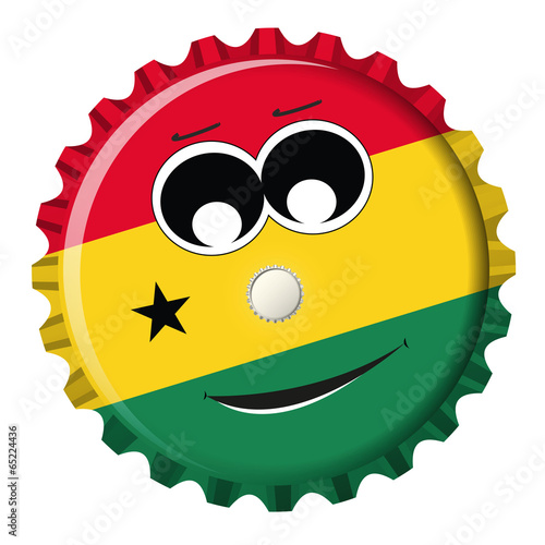 Ghana Kronkorken Smiley