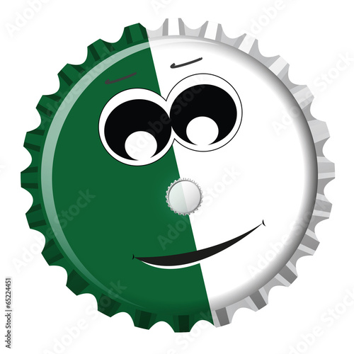 Algerien Kronkorken Smiley