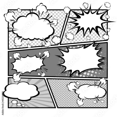 comic speech bubbles,Vector Illustration