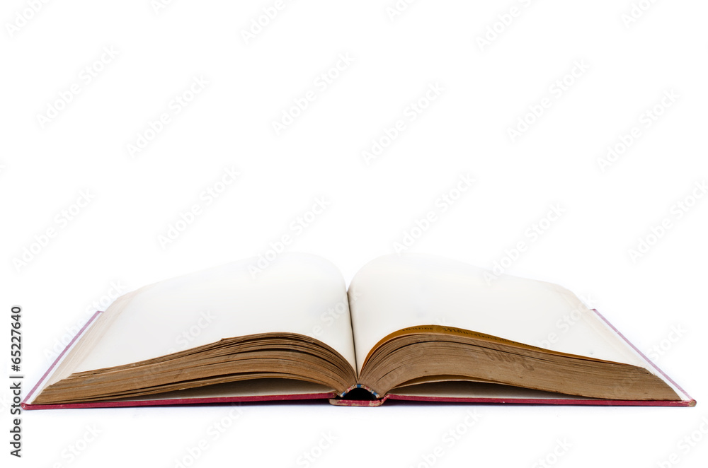 Open book isolated on white Open book isolated on white