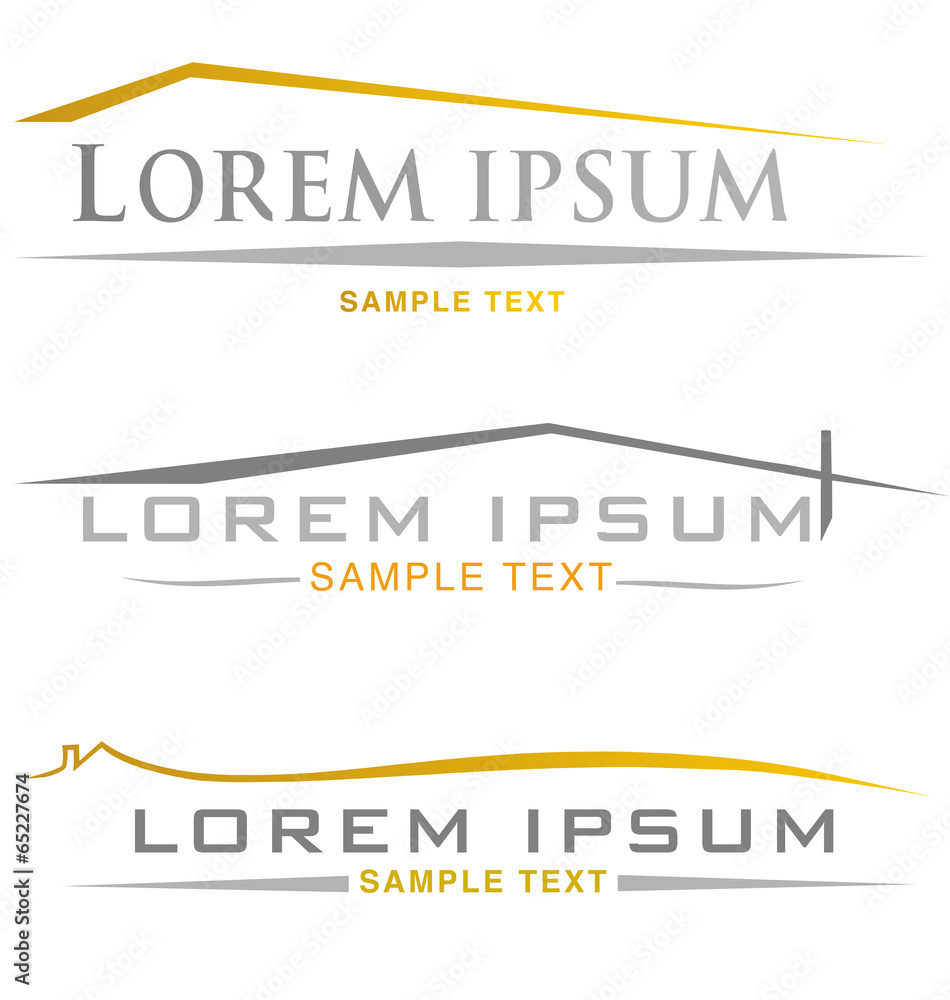 Obraz premium house symbol set isolated