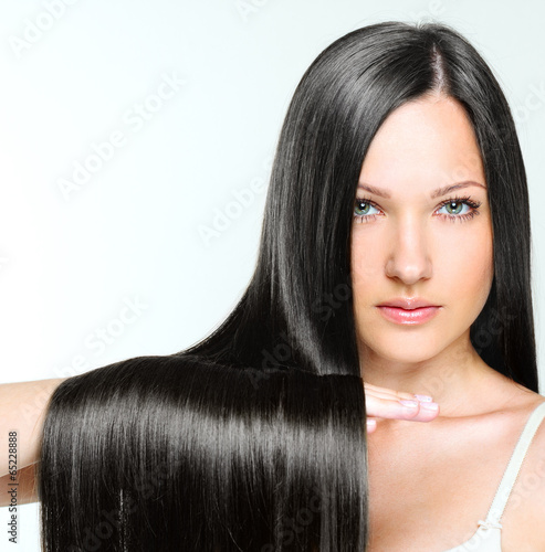 Beautiful Woman with Healthy Long Hair