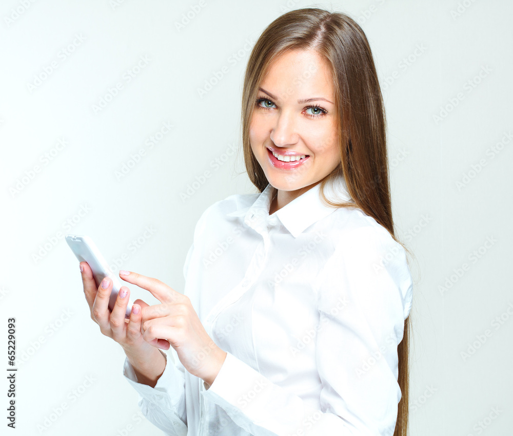 business woman using mobile phone. smartphone. business woman using mobile phone. smartphone.