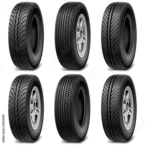 Vector Car Tires