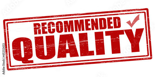 Recommended quality