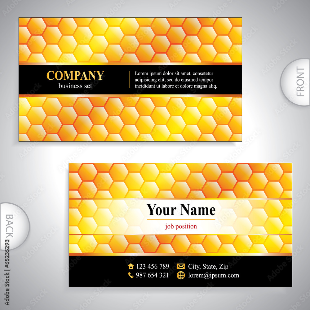 Fototapeta premium Universal luxury gold business card
