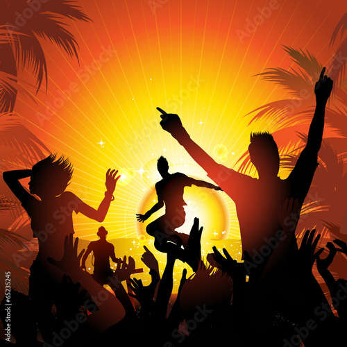 Summer beach party