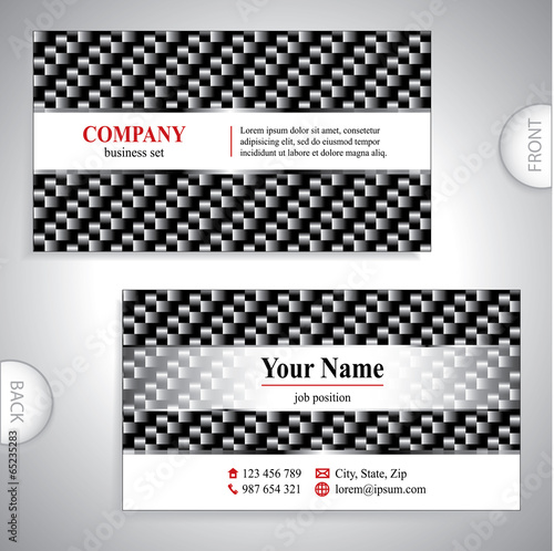 Universal luxury carbon business card