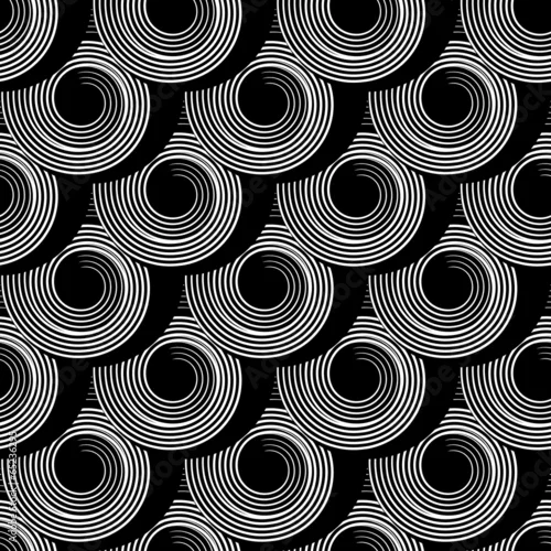 Tapety Wzór z elementami spirali koło.