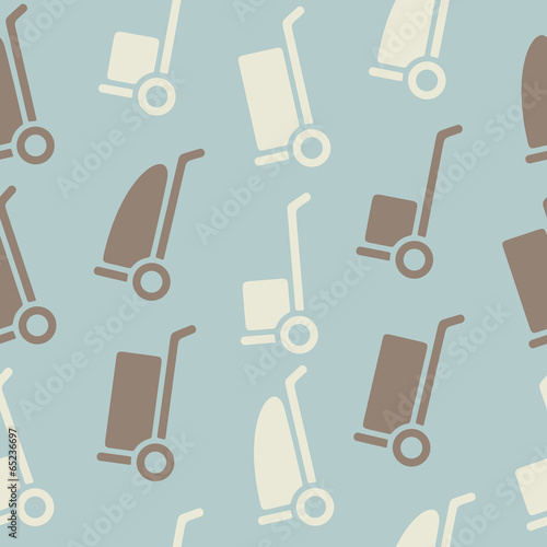 seamless background: trolley