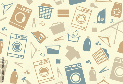 Seamless background of a laundry