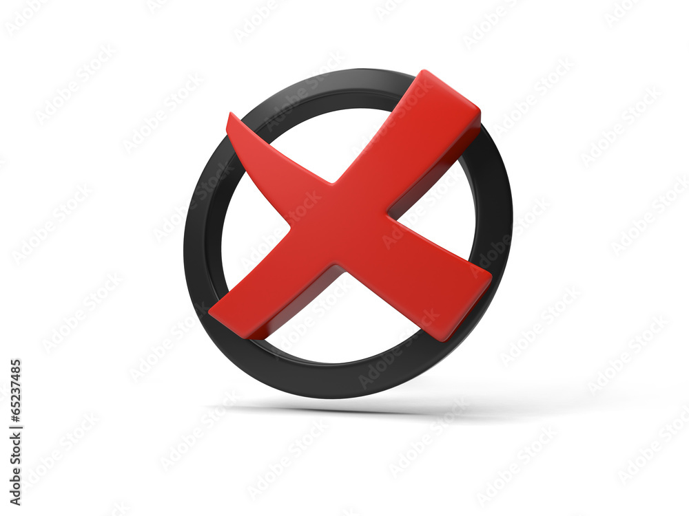 Obraz premium rejected sign