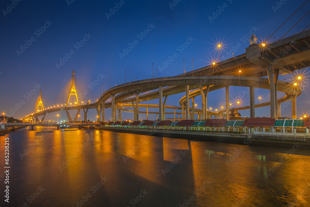 Fototapeta premium Industry Circle bridge, Bangkok, Thailand