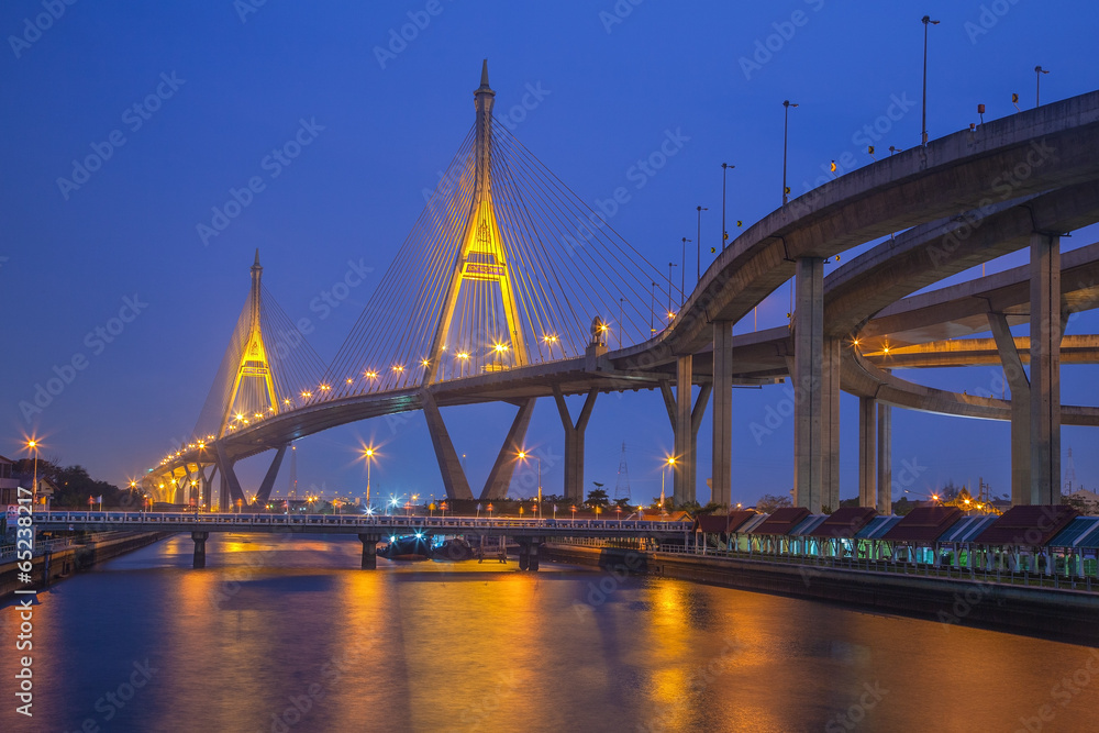 Industry Circle bridge, Bangkok, Thailand