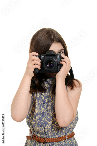 child with a camera