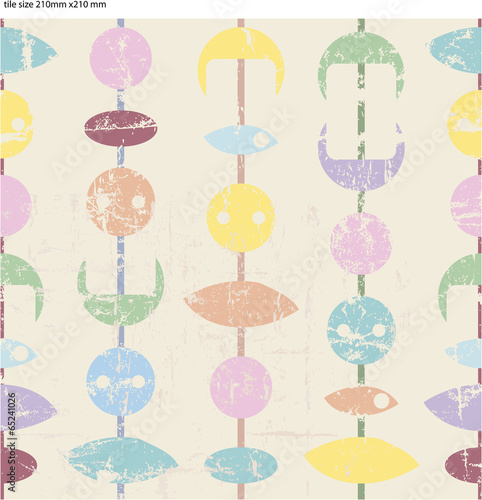 retro abstract background, seamless pattern