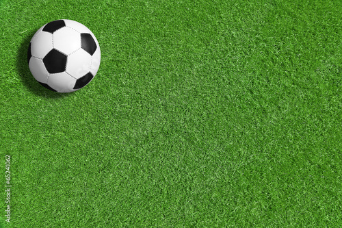 Fußball auf dem Spielfeld © Coloures-Pic