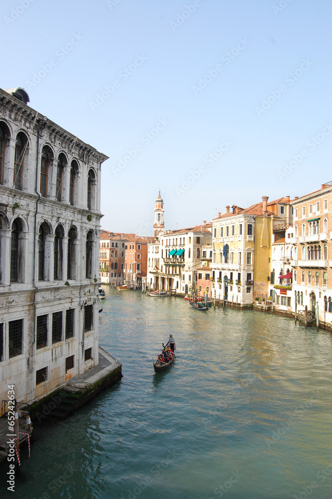 Venice Canals and Gondola. European City