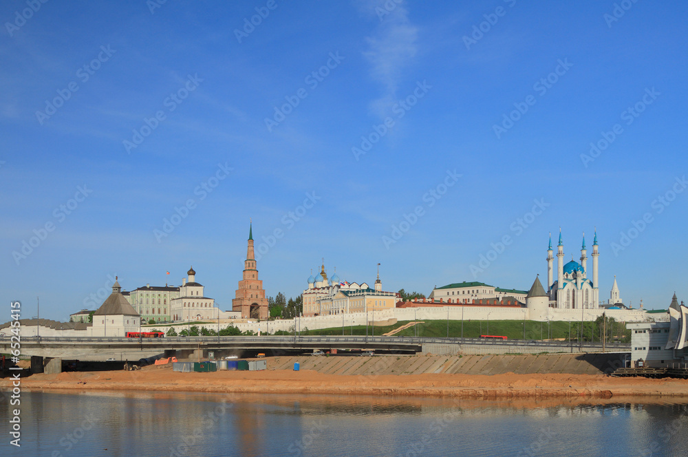 Kazanka river and Kazan Kremlin