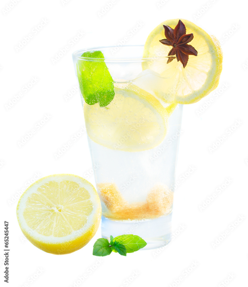 glass of lemonad glass of lemonad