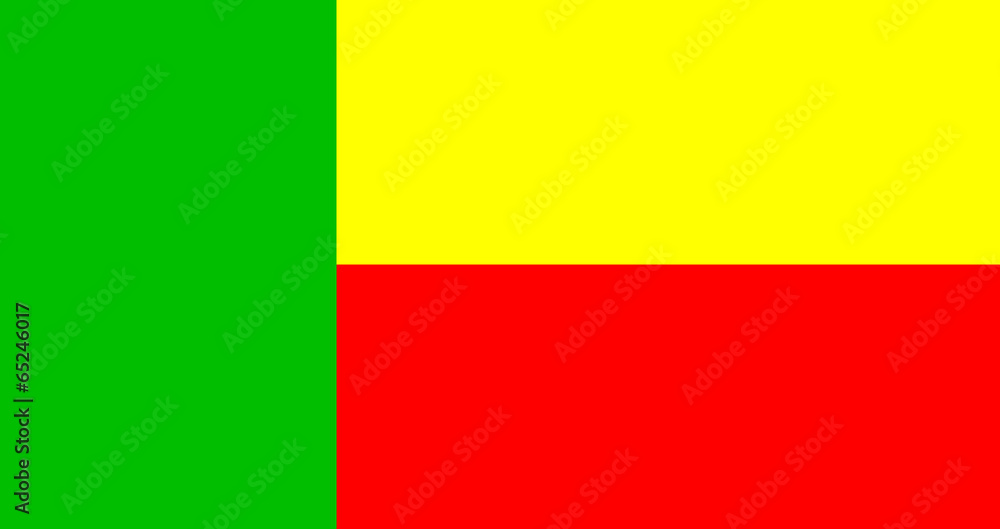 Fototapeta premium Benin Flag