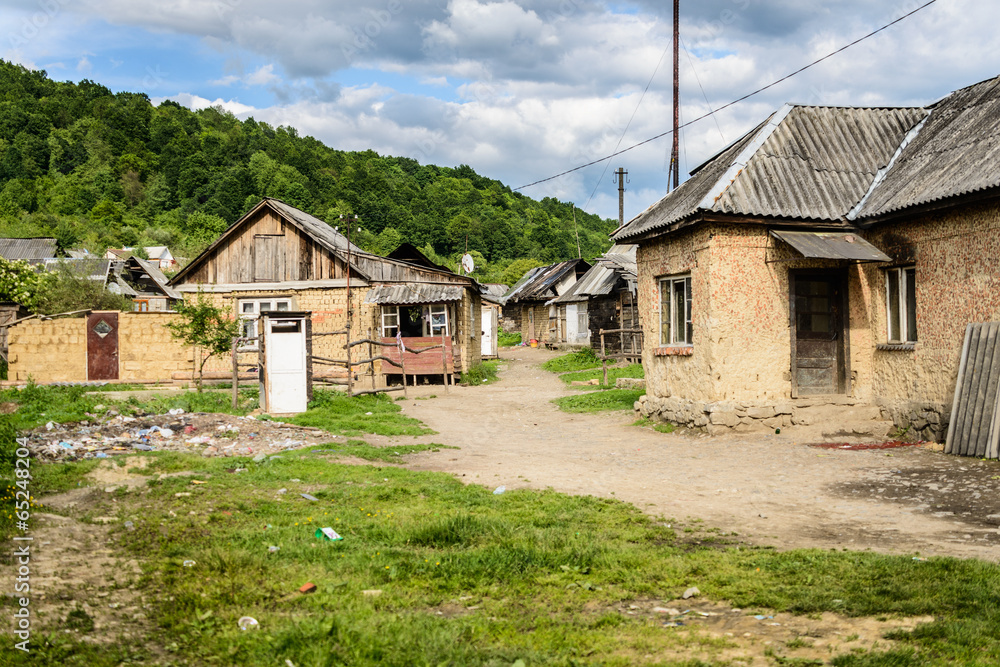 Gypsy village in Ukraine