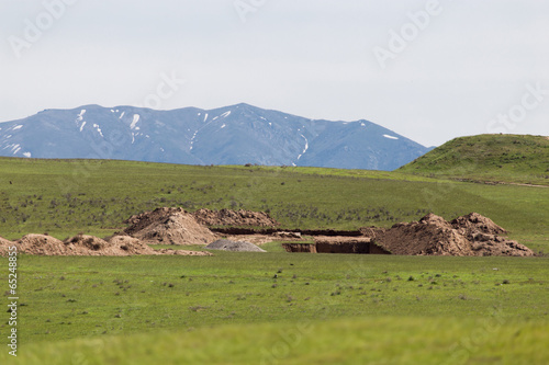 unfinished house on the nature