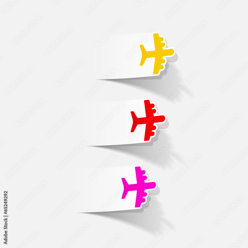 Obraz premium realistic design element: plane