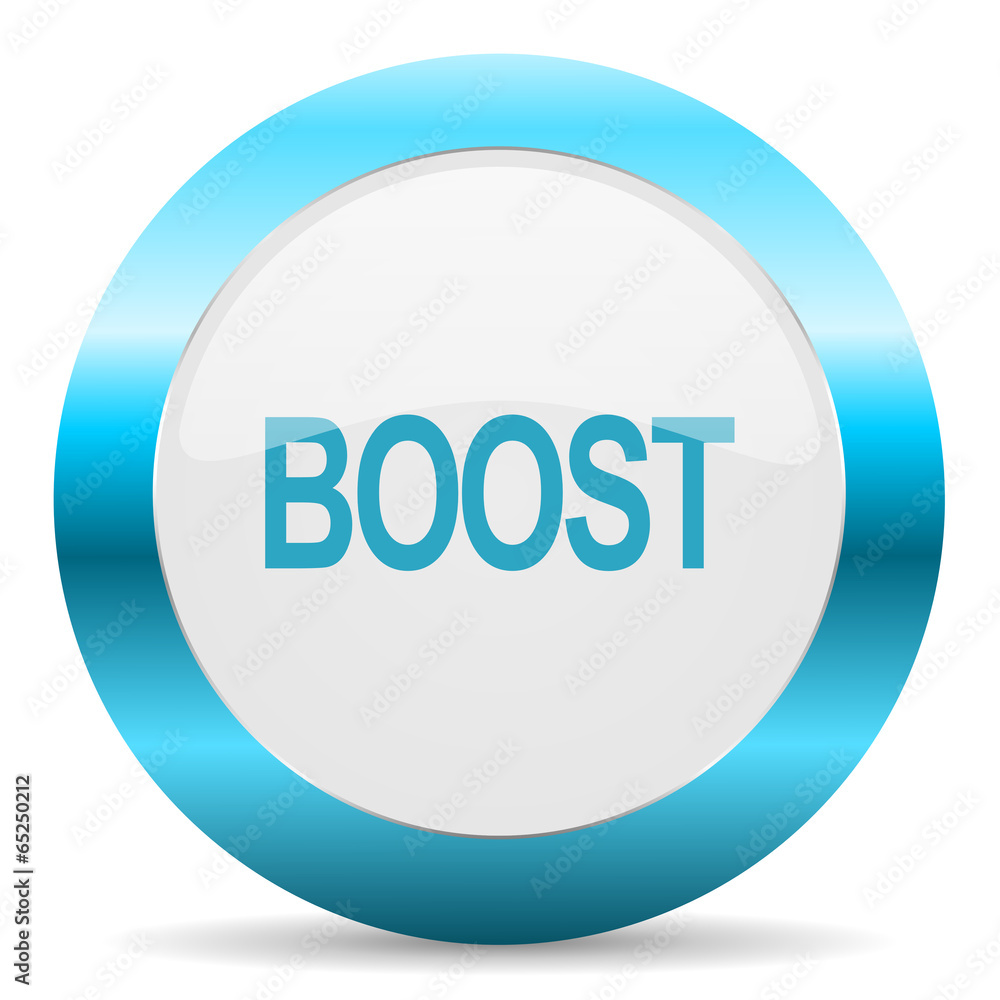 boost blue glossy icon boost blue glossy icon