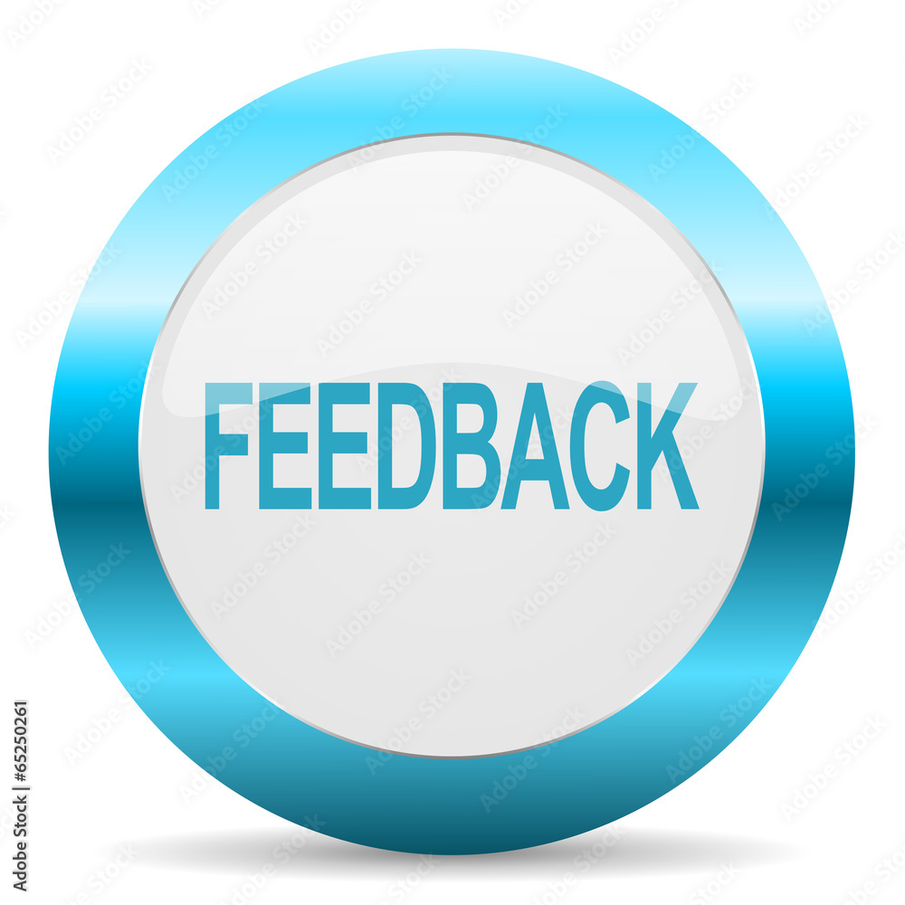 feedback blue glossy icon feedback blue glossy icon