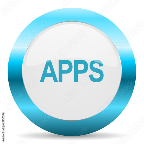 Wallpaper Mural apps blue glossy icon Torontodigital.ca