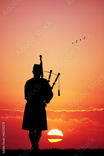Tablou canvas Pipers at sunset