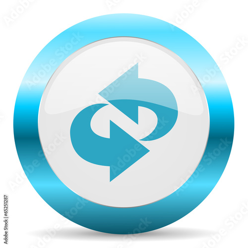 Free Download rotation blue glossy icon - GFXLoad