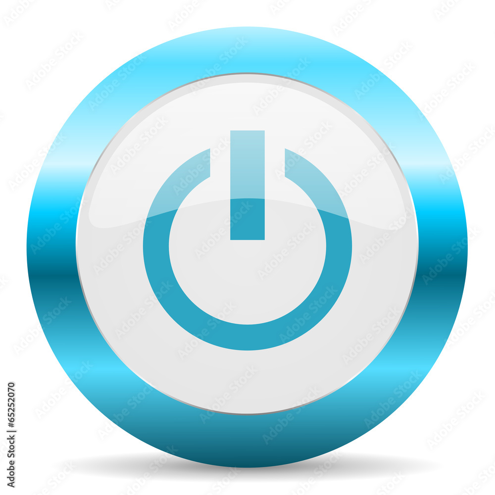 power blue glossy icon power blue glossy icon