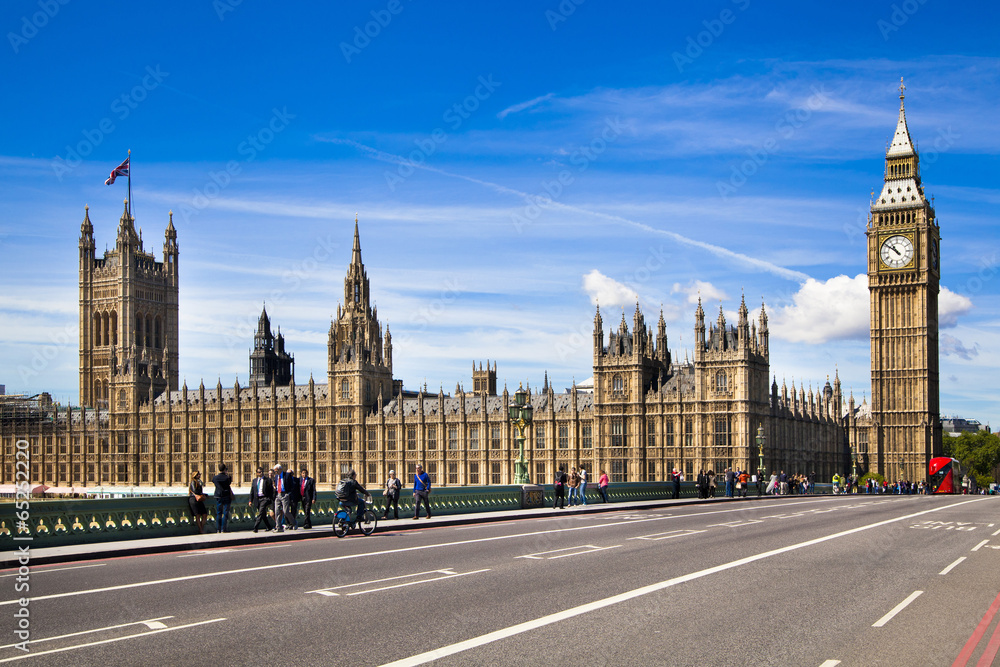 Fototapeta premium Big Ben and Houses of Parliament, London UK