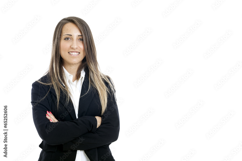 Portrait of a young attractive business woman Portrait of a young attractive business woman