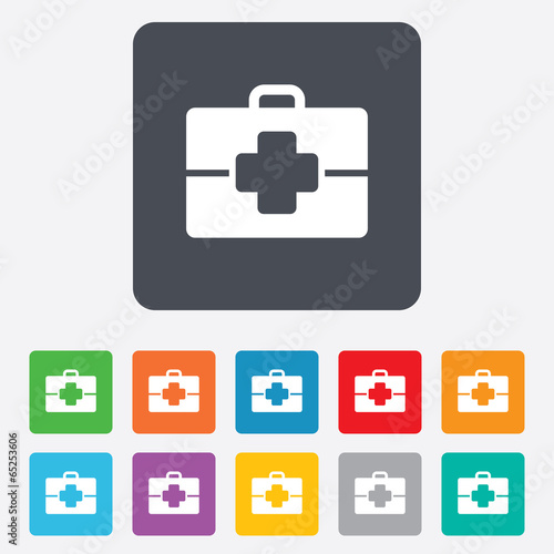 Medical case sign icon. Doctor symbol.