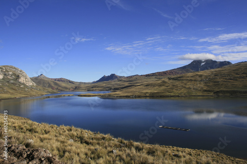 Huaylacancha Lagoon Andes Peru