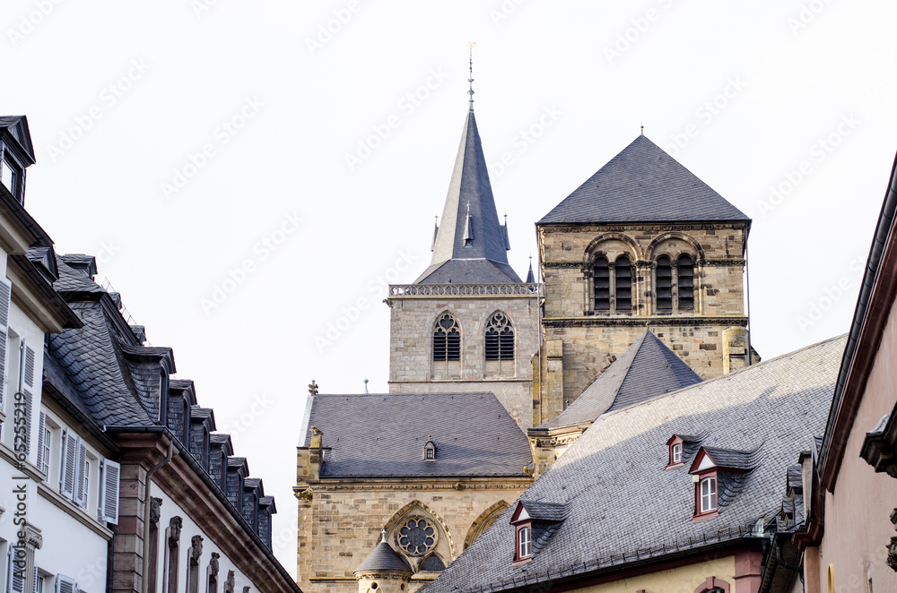 Trier, Germany, old buildings and Cathedral